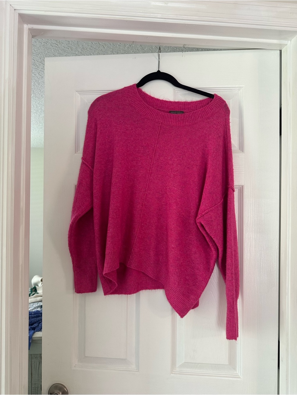 Vince Camuto Bright Fuchsia Crewneck Sweater